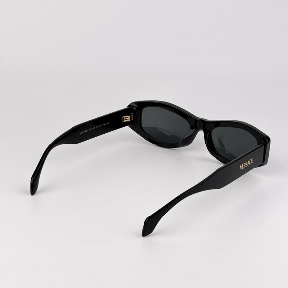 Versace VE4487 GB1/87 Black Rectangle Sunglasses Dark Grey Lens Unisex main image 10